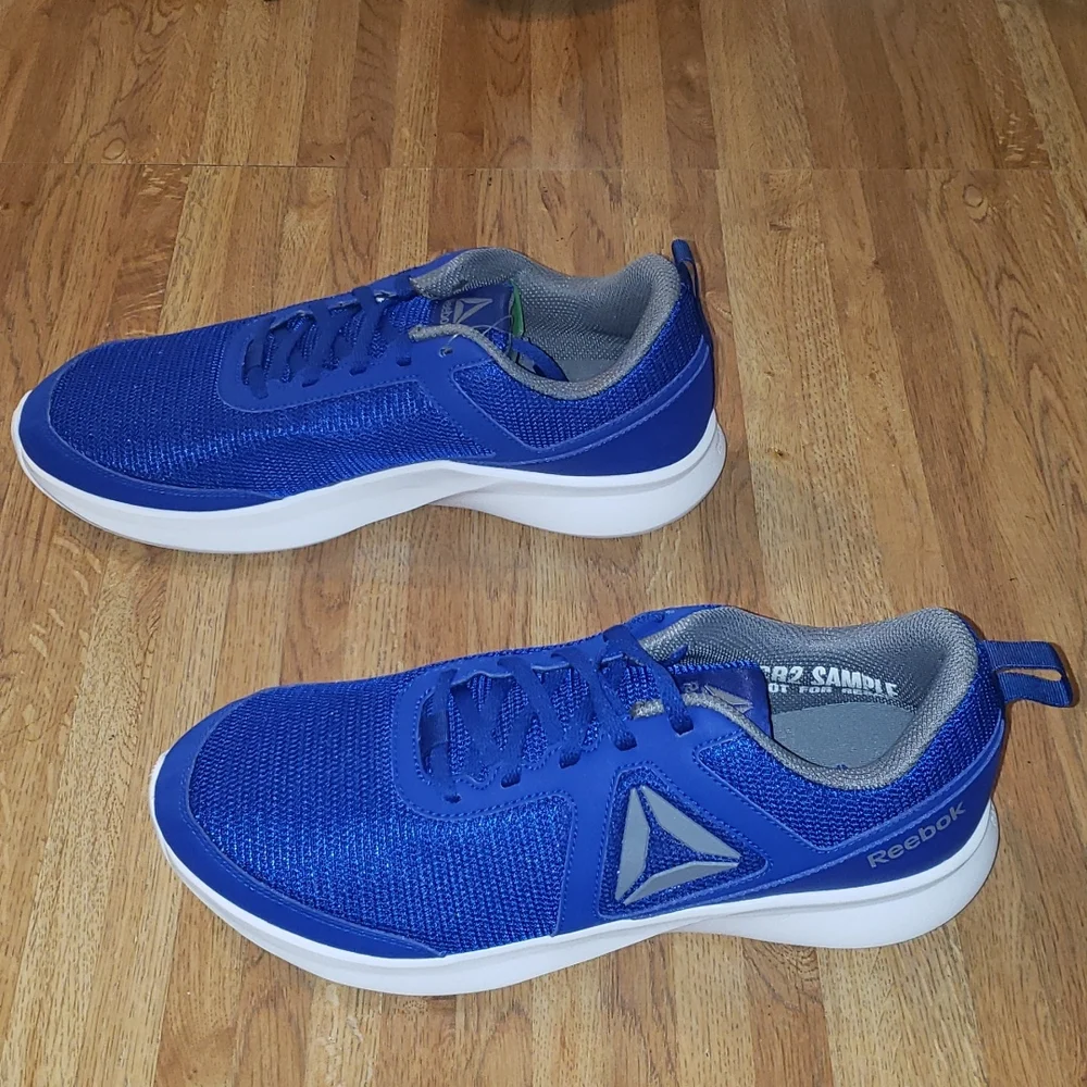 Reebok Quick Motion Running Shoe Cobalt Blue Gray White 9 nwob - Picture 2 of 12